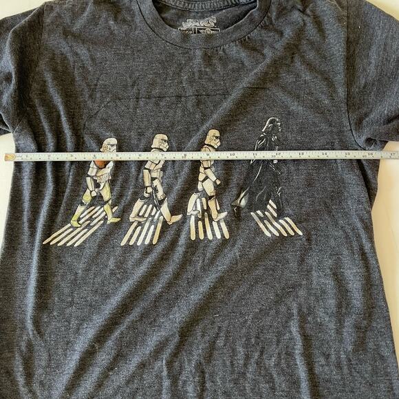 Star Wars Abbey‎ Road T-Shirt Stormtrooper Darth Vader Graphic Print - Picture 2 of 4